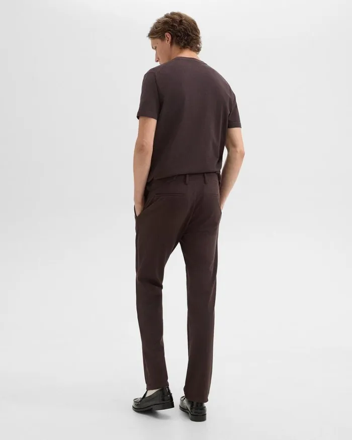 Theory Zaine Pant In Precision Ponte Hickory Men Pants