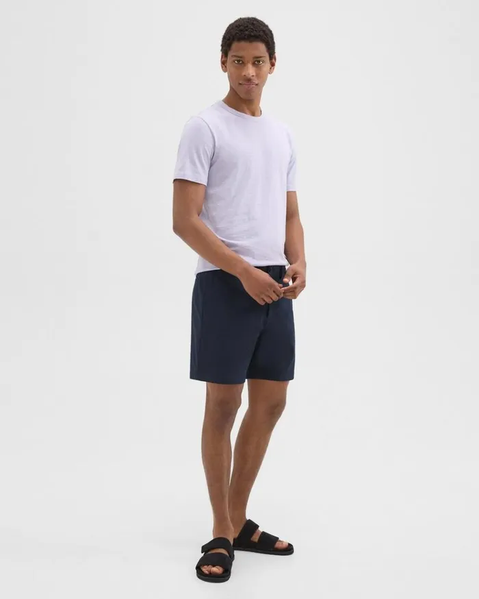 Theory Zaine Short In Stretch CottonBlend Baltic Men Shorts