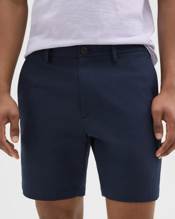 Theory Zaine Short In Stretch CottonBlend Baltic Men Shorts