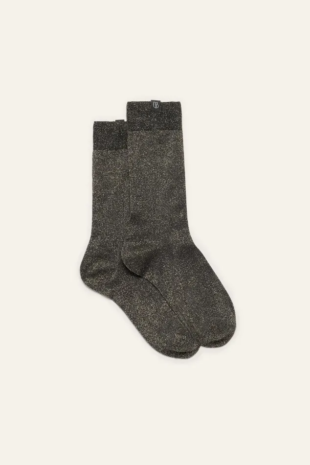 Thin MidCalf Socks Sabrina Gold Women Baandsh Small Accessories