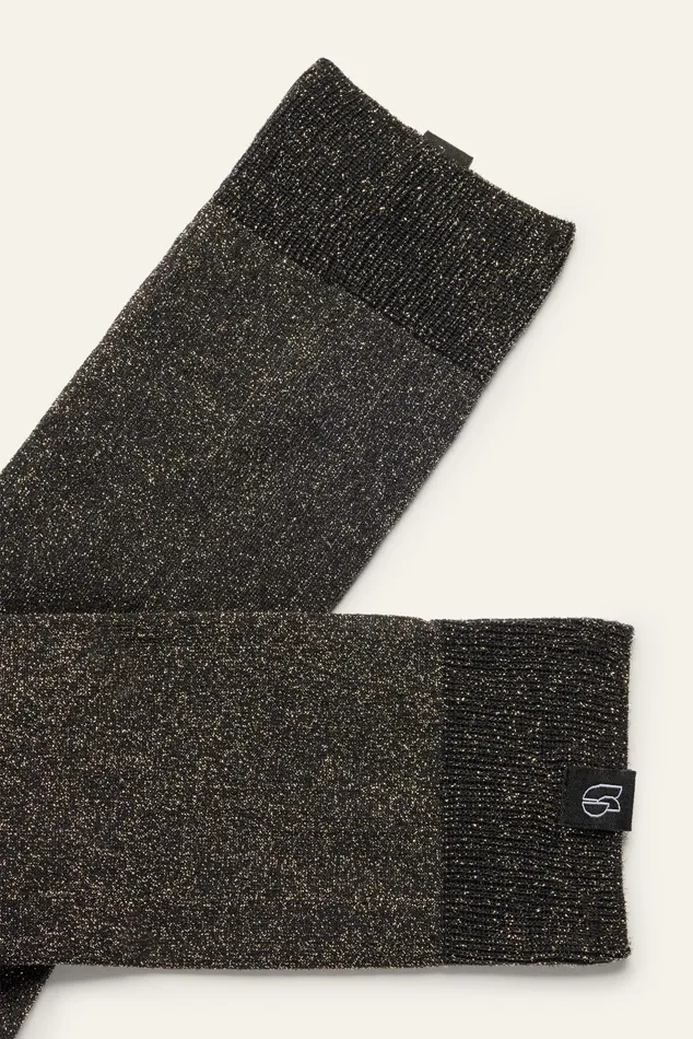 Thin MidCalf Socks Sabrina Gold Women Baandsh Small Accessories