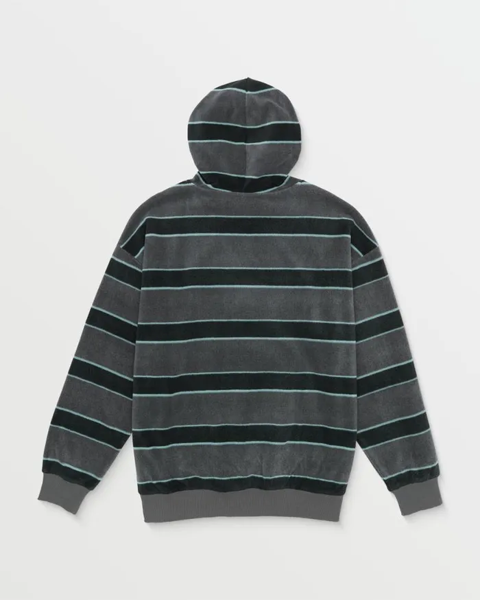 Throw Exceptions Pullover Hoodie 8211 Asphalt Black Mens Volcom Hoodies and Sweatshirts