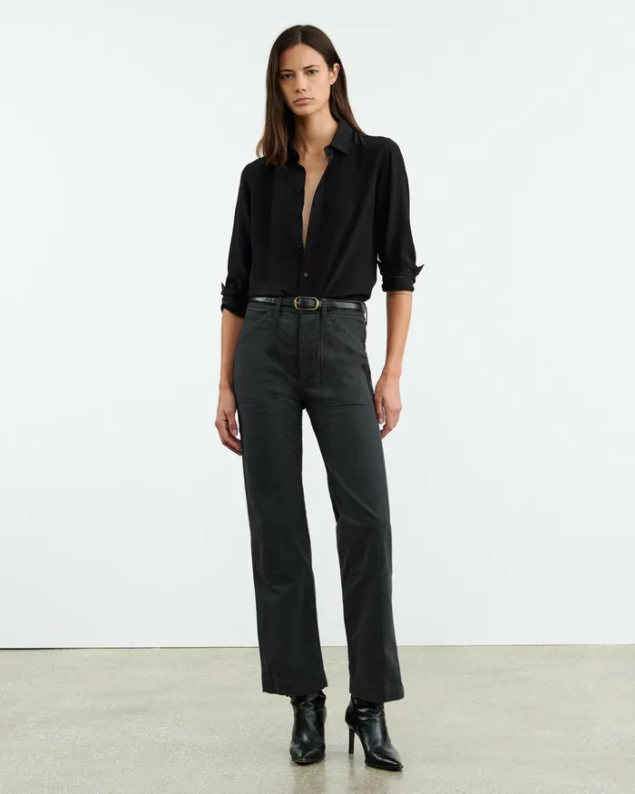 TIBAULT PANT Carbon Women Nili Lotan Pants and Shorts
