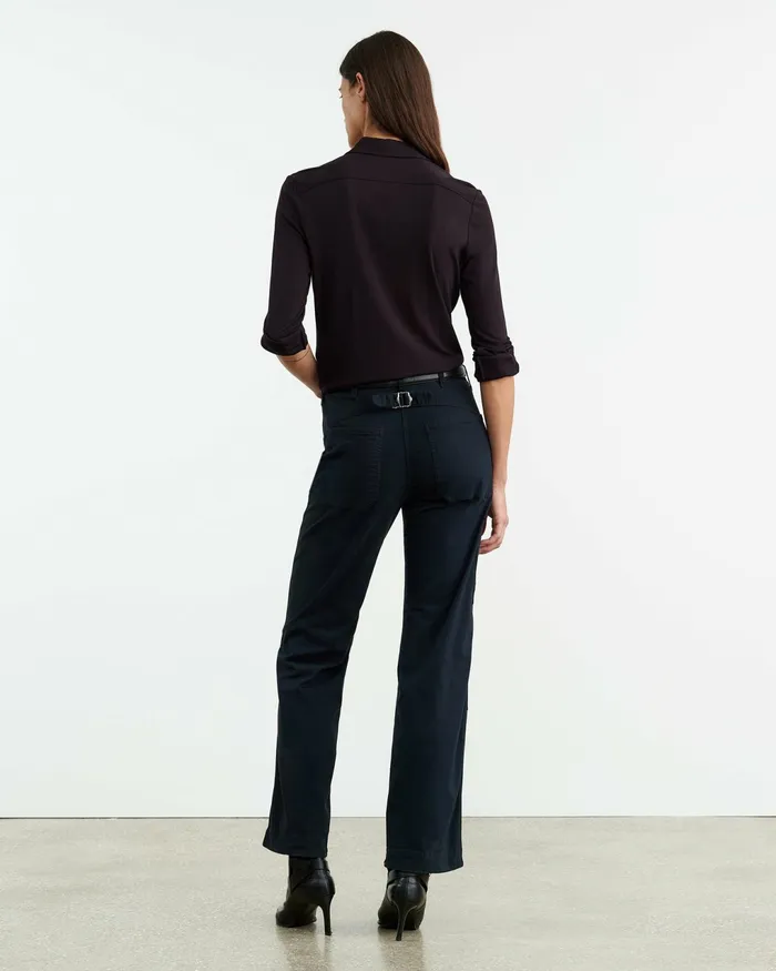 TIBAULT PANT Carbon Women Nili Lotan Pants and Shorts