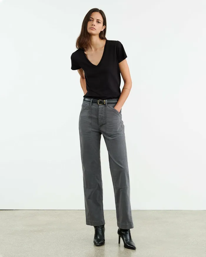 TIBAULT PANT Carbon Women Nili Lotan Pants and Shorts
