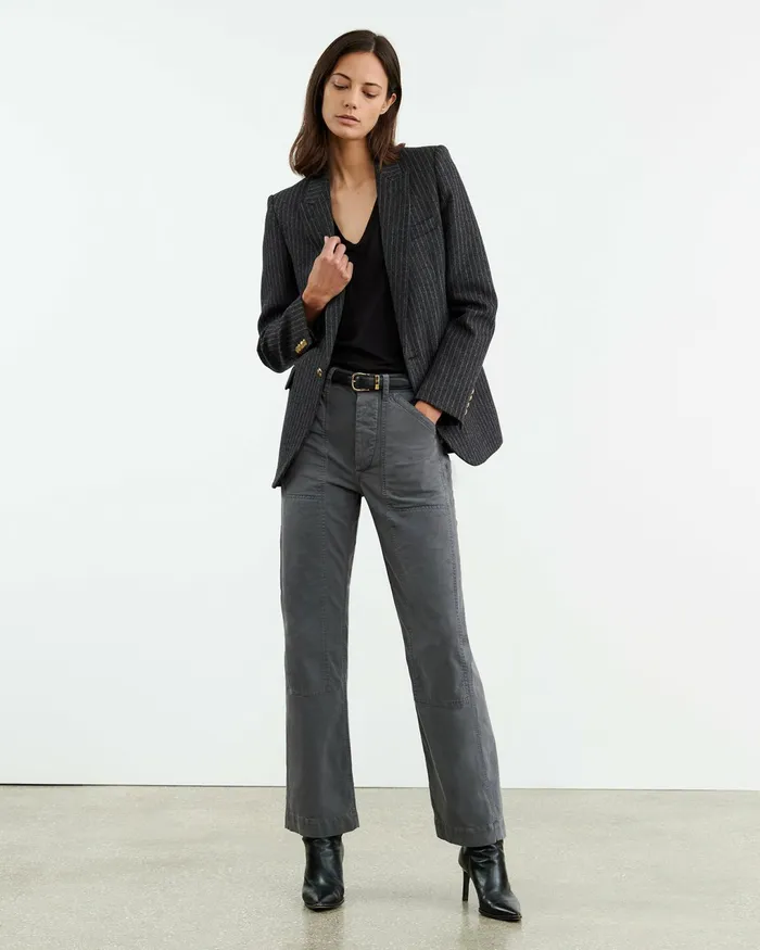 TIBAULT PANT Carbon Women Nili Lotan Pants and Shorts