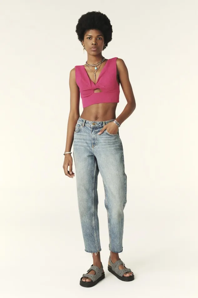 Tied Top Tuxi Pink Women Baandsh Tops and Shirts