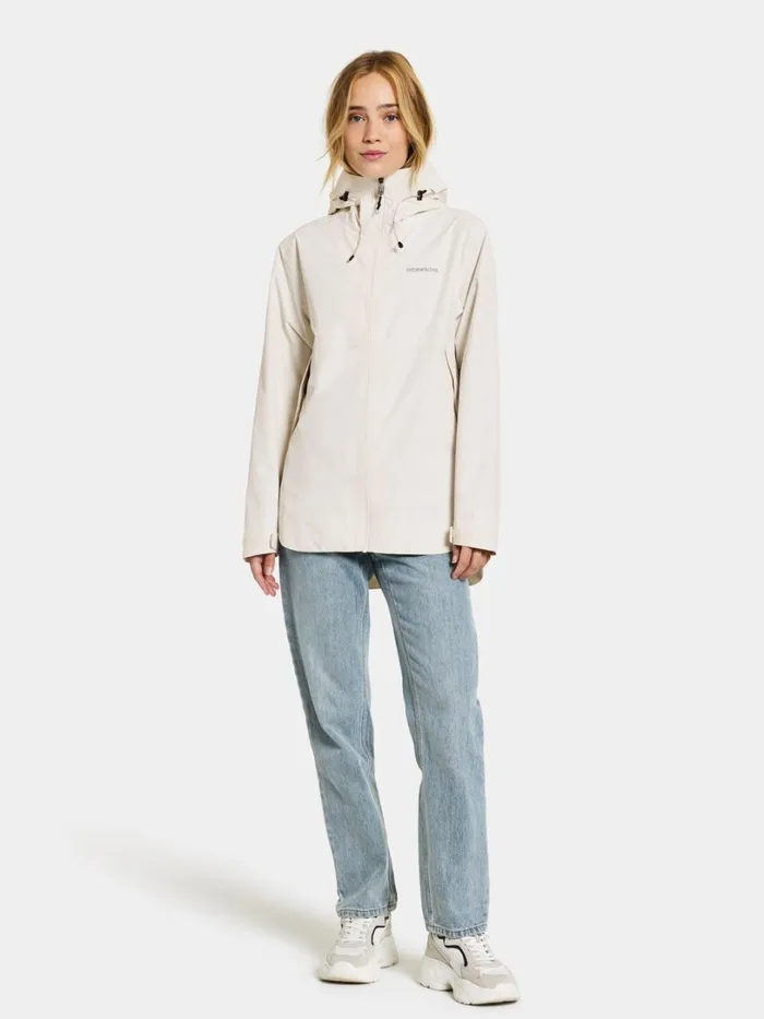 Tilde Jacket White Foam Women Didriksons Spring Jackets