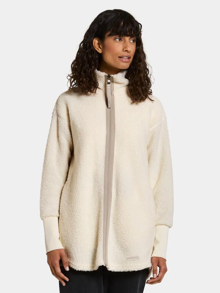 Tola FullZip White Foam Women Didriksons Spring Jackets