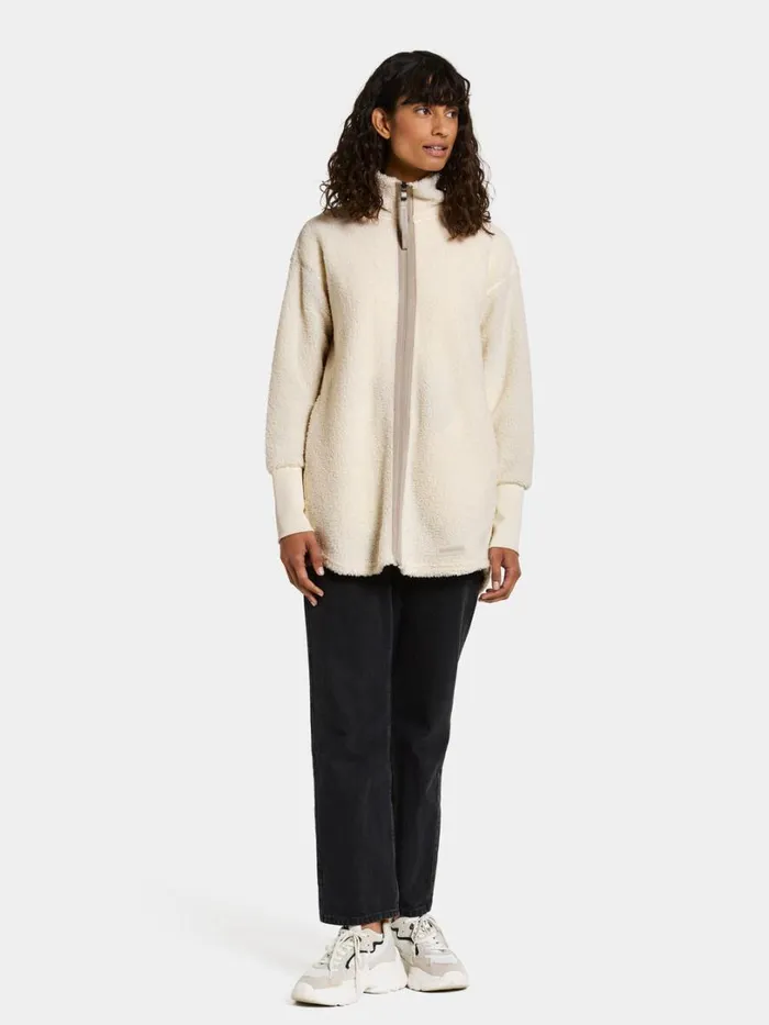 Tola FullZip White Foam Women Didriksons Spring Jackets