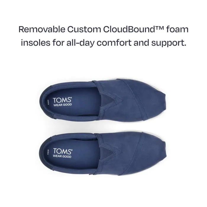 Toms Alpargatas Alp FWD Cadet Blue Twill 8211 Men Toms Alpargatas Alp FWD Cadet Blue Twill 8211 Men