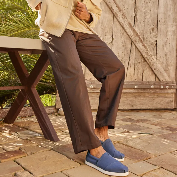 Toms Alpargatas Alp FWD Cadet Blue Twill 8211 Men Toms Alpargatas Alp FWD Cadet Blue Twill 8211 Men