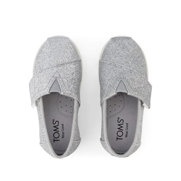 Toms Alpargatas Alpargata Classic Toddler Shoe Silver Iridescent Glimmer 8211 Kids Toms Alpargatas Alpargata Classic Toddler Shoe Silver Iridescent Glimmer 8211 Kids