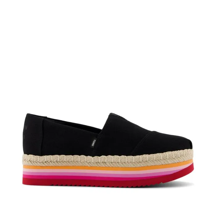 Toms Alpargatas Alpargata Platform Rope High Espadrille Black 8211 Women