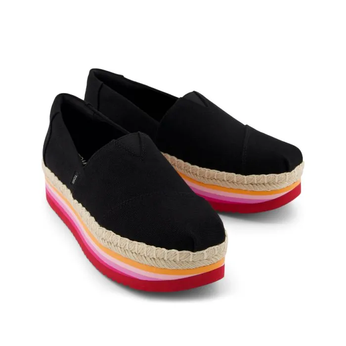 Toms Alpargatas Alpargata Platform Rope High Espadrille Black 8211 Women Toms Alpargatas Alpargata Platform Rope High Espadrille Black 8211 Women
