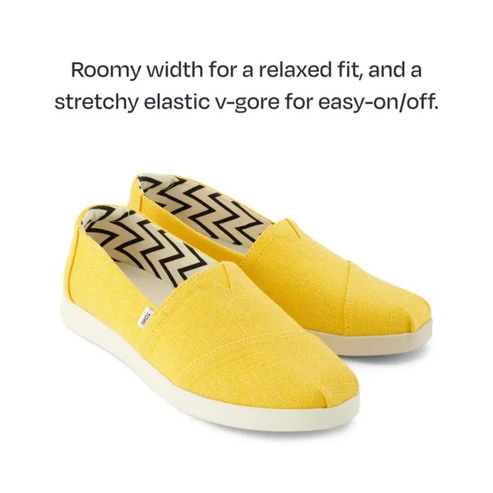 Toms Alpargatas Alpargata Plus Yellow Heritage Canvas 8211 Women Toms Alpargatas Alpargata Plus Yellow Heritage Canvas 8211 Women