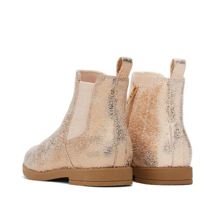 Toms Dress Casual Charlie Kids Boot Gold Foil 8211 Kids Toms Dress Casual Charlie Kids Boot Gold Foil 8211 Kids