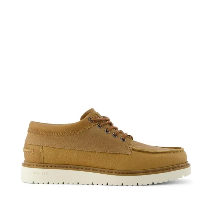 Toms Dress Casual TRVL LITE Forrest Boot Tan Leather And Waxed Canvas 8211 Men Toms Dress Casual TRVL LITE Forrest Boot Tan Leather And Waxed Canvas 8211 Men