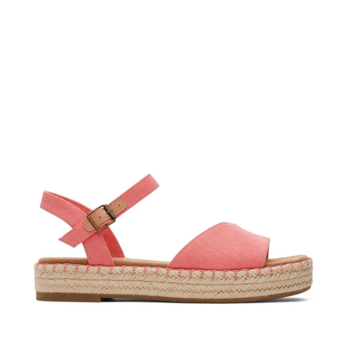 Toms Espadrilles Abby Flatform Espadrille Sandal Shell Pink 8211 Women