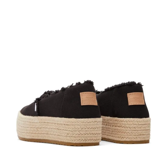 Toms Espadrilles Valencia Platform Espadrille Black Canvas 8211 Women Toms Espadrilles Valencia Platform Espadrille Black Canvas 8211 Women