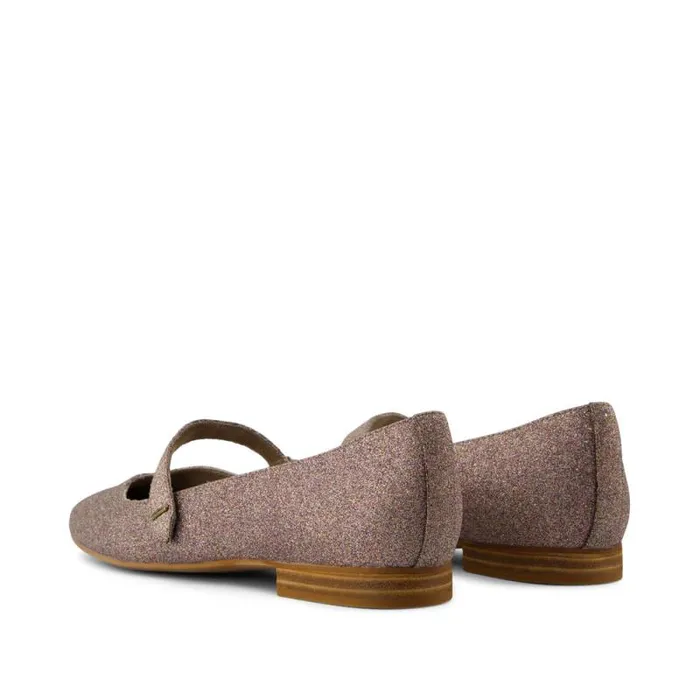 Toms Flats and Loafers Bianca Flat Champagne Rainbow Glitter 8211 Women Toms Flats and Loafers Bianca Flat Champagne Rainbow Glitter 8211 Women