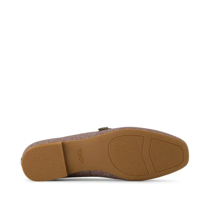 Toms Flats and Loafers Bianca Flat Champagne Rainbow Glitter 8211 Women Toms Flats and Loafers Bianca Flat Champagne Rainbow Glitter 8211 Women