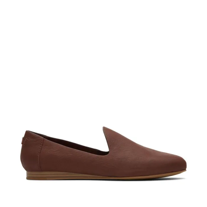 Toms Flats and Loafers Darcy Flat Chestnut Leather 8211 Women