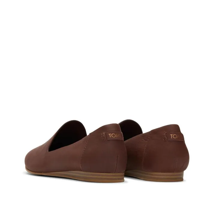 Toms Flats and Loafers Darcy Flat Chestnut Leather 8211 Women Toms Flats and Loafers Darcy Flat Chestnut Leather 8211 Women