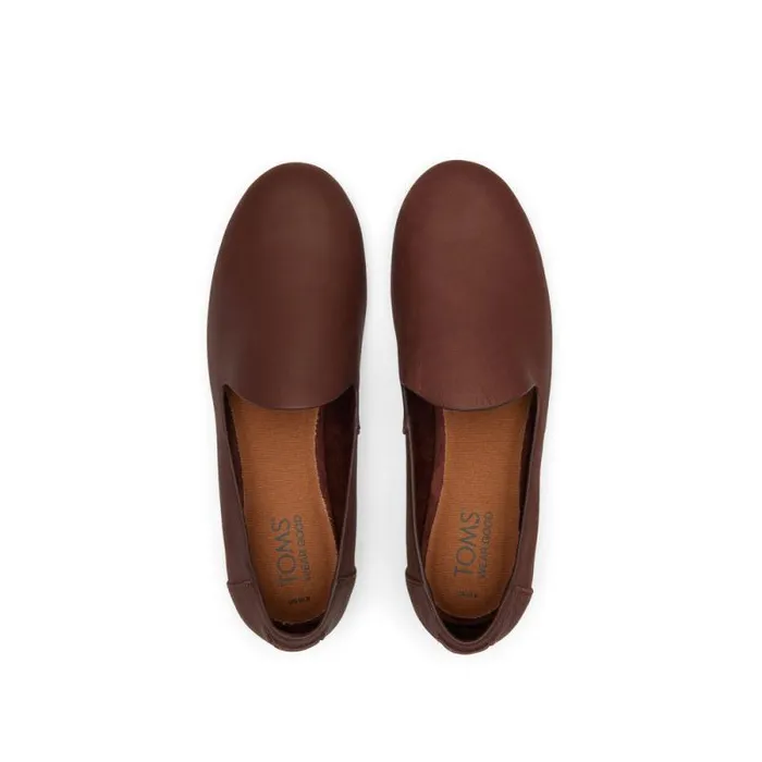 Toms Flats and Loafers Darcy Flat Chestnut Leather 8211 Women Toms Flats and Loafers Darcy Flat Chestnut Leather 8211 Women