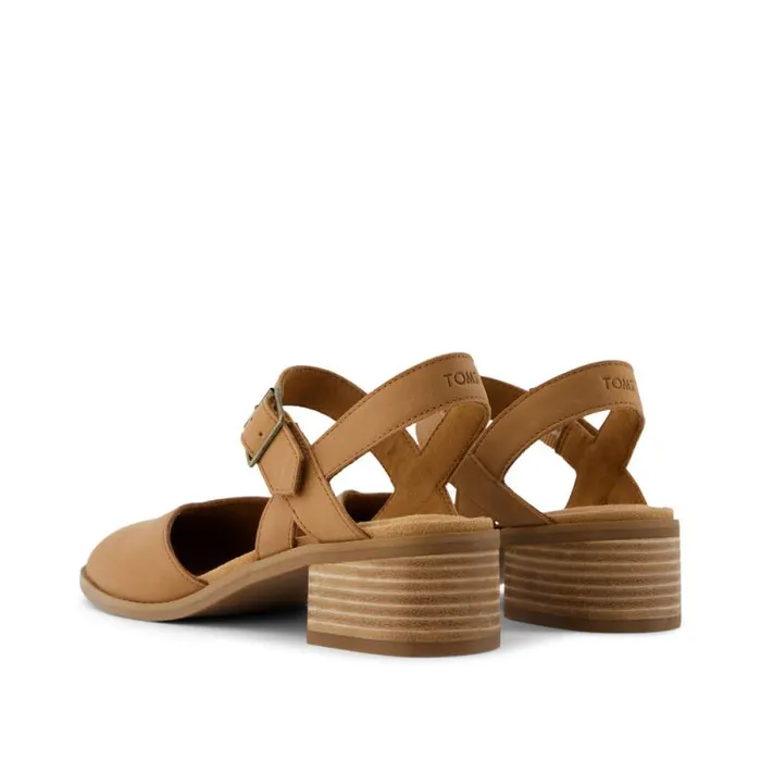 Toms Heels and Wedges Jaclyn Heel Brown Leather 8211 Women Toms Heels and Wedges Jaclyn Heel Brown Leather 8211 Women