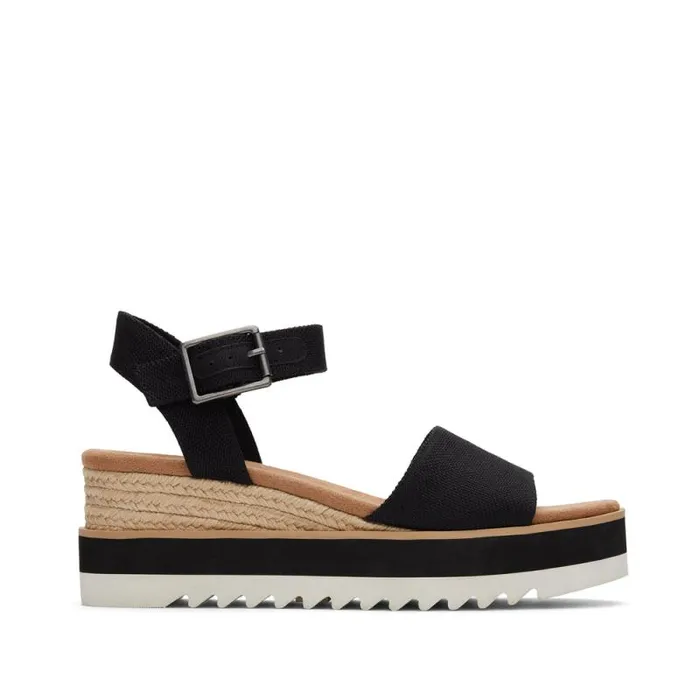 Toms Sandals Diana Wedge Sandal Black 8211 Women