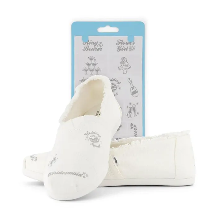 Toms Shoe Tattoos TOMS Shoe Tattoos 2 Pack Pearlized Silver Wedding Party 8211 Gear Toms Shoe Tattoos TOMS Shoe Tattoos 2 Pack Pearlized Silver Wedding Party 8211 Gear