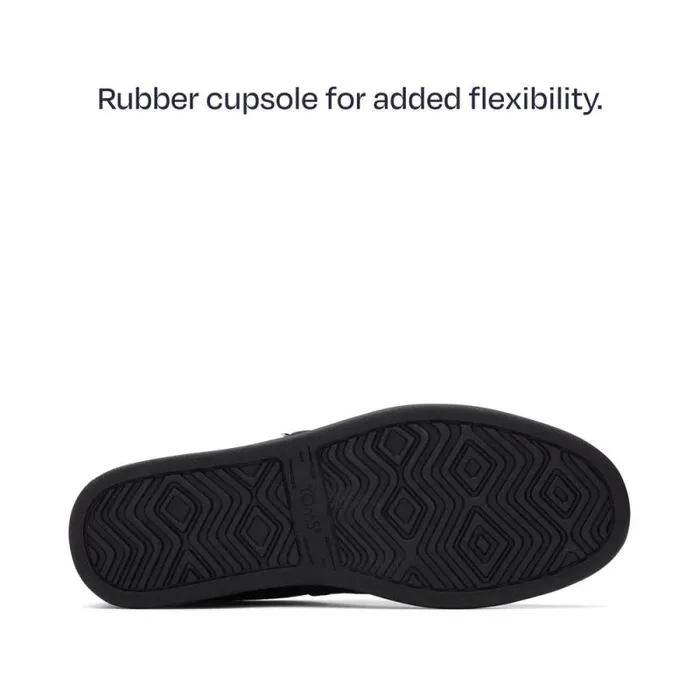 Toms Slip Ons Alp FWD All Black Recycled Cotton Canvas 8211 Men Toms Slip Ons Alp FWD All Black Recycled Cotton Canvas 8211 Men