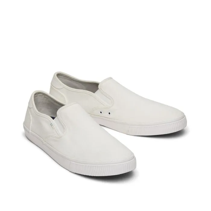 Toms Slip Ons Baja Slip On Sneaker White Canvas 8211 Men Toms Slip Ons Baja Slip On Sneaker White Canvas 8211 Men