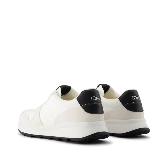 Toms Slip Ons TRVL LITE Retro Runner Sneaker Water Repellent White Suede 8211 Men Toms Slip Ons TRVL LITE Retro Runner Sneaker Water Repellent White Suede 8211 Men