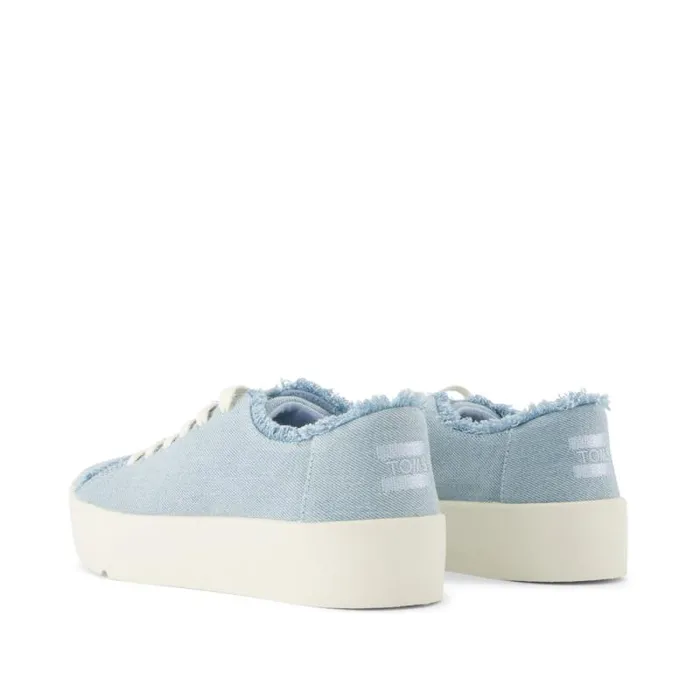 Toms Slip Ons Verona LaceUp Sneaker Denim Pastel Blue 8211 Women Toms Slip Ons Verona LaceUp Sneaker Denim Pastel Blue 8211 Women