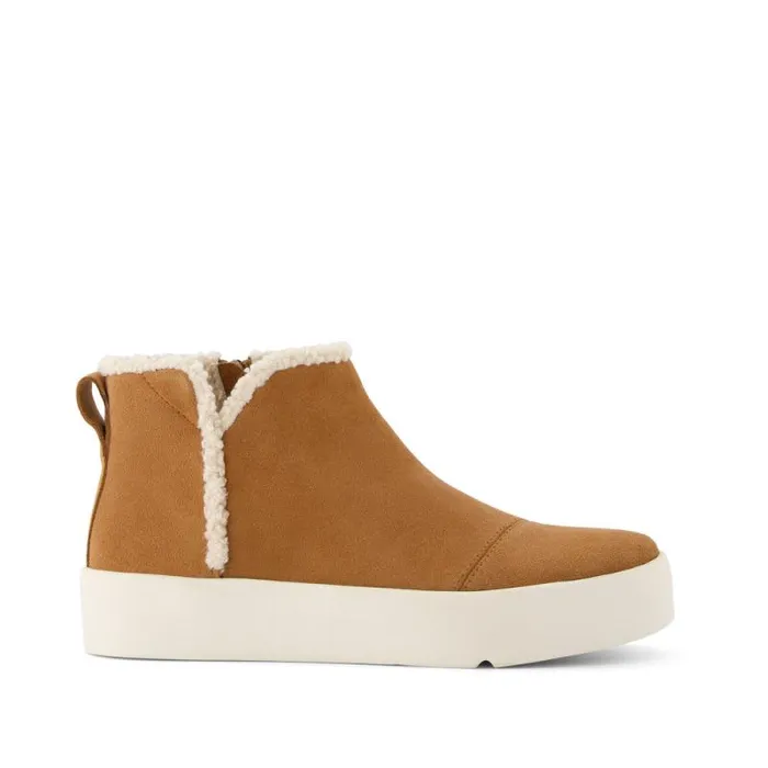 Toms Slip Ons Verona Mid Platform Sneaker Brown Suede Faux Shearling 8211 Women Toms Slip Ons Verona Mid Platform Sneaker Brown Suede Faux Shearling 8211 Women