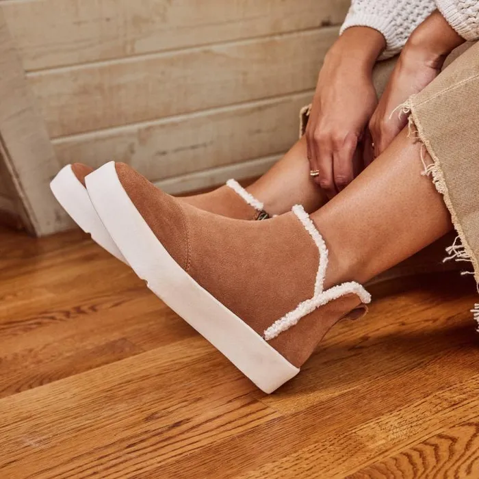 Toms Slip Ons Verona Mid Platform Sneaker Brown Suede Faux Shearling 8211 Women Toms Slip Ons Verona Mid Platform Sneaker Brown Suede Faux Shearling 8211 Women
