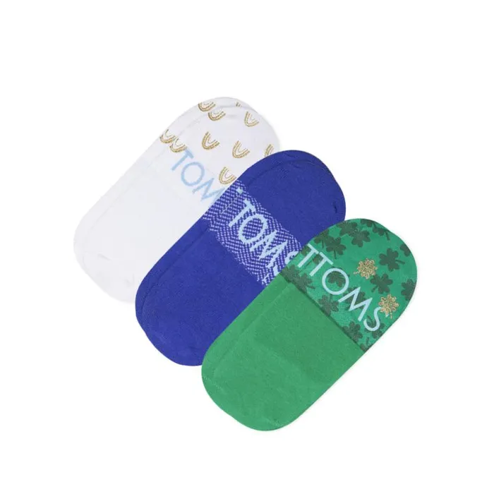 Toms Socks Classic No Show Socks 3 Pack Lucky Clovers Print 8211 Gear Toms Socks Classic No Show Socks 3 Pack Lucky Clovers Print 8211 Gear