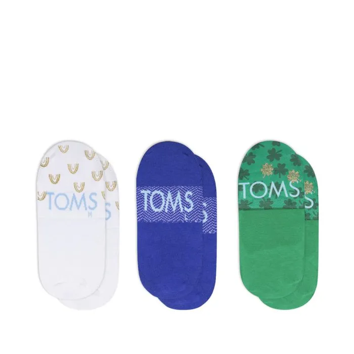 Toms Socks Classic No Show Socks 3 Pack Lucky Clovers Print 8211 Gear Toms Socks Classic No Show Socks 3 Pack Lucky Clovers Print 8211 Gear