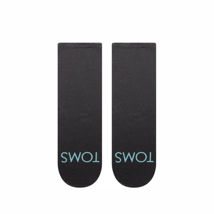 Toms Socks Sheer Quarter Crew Socks Black 8211 Gear