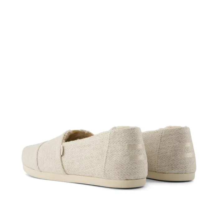 Toms TOMS Classics Alpargata Cozy Natural Herringbone 8211 Women Toms TOMS Classics Alpargata Cozy Natural Herringbone 8211 Women