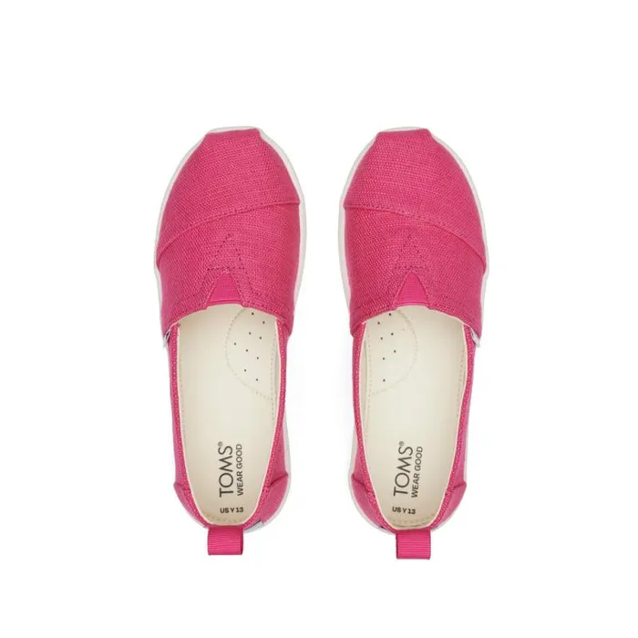 Toms TOMS Classics Alpargata Kids Shoe Pink Heritage Canvas 8211 KidsWomen