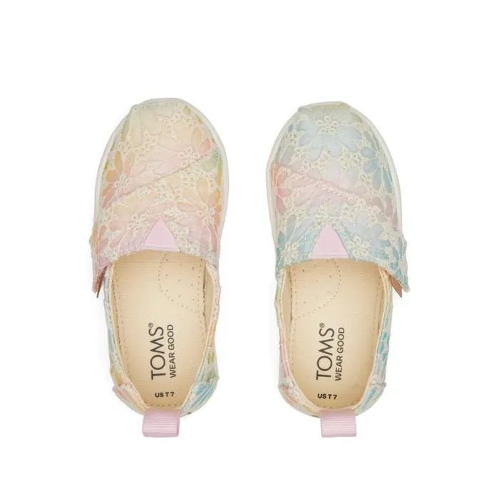Toms TOMS Classics Alpargata Toddler Shoe Floral Lace Ombre 8211 KidsWomen Toms TOMS Classics Alpargata Toddler Shoe Floral Lace Ombre 8211 KidsWomen