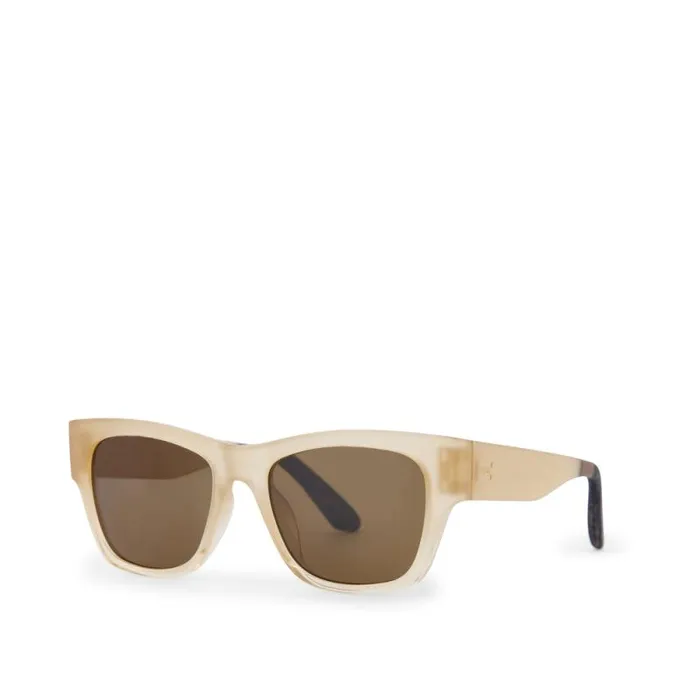 Toms Traveler Collection Devon Traveler Sunglasses Matteshiny Oatmilk Crystal Fadesolid Brown 8211 Gear