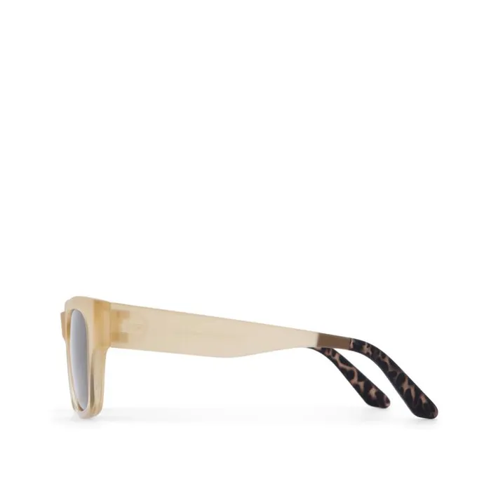 Toms Traveler Collection Devon Traveler Sunglasses Matteshiny Oatmilk Crystal Fadesolid Brown 8211 Gear