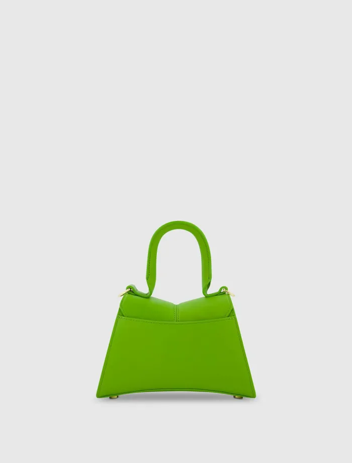Top Handle Bags Women Angular Mini Leather Handbag With Gold Hardware Pear Mac Duggal