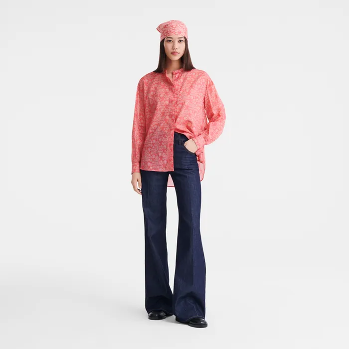 Tops and Blouses Shirt Tomato 8211 Longchamp Women Tops and Blouses Shirt Tomato 8211 Longchamp Women