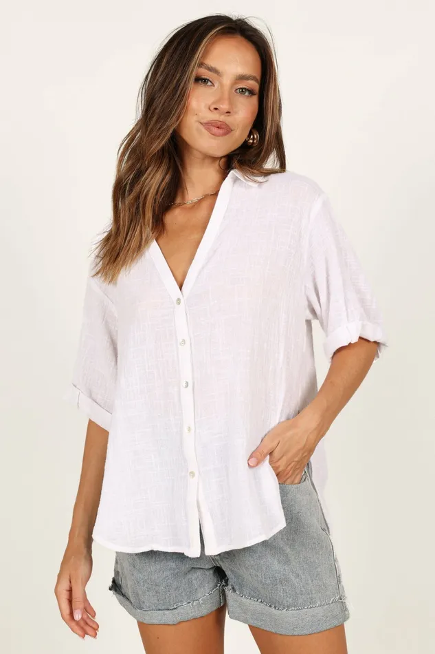 Tops Dion Top White 8211 Petal and Pup Women