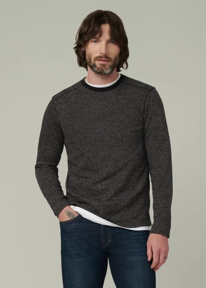 Tops Tees Men Joe8217s Jeans TATE LONG SLEEVE CREWNECK Black